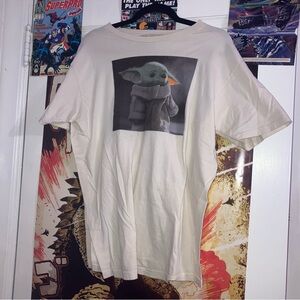 Star Wars Mad Engine Baby Yoda/Grogu Picture Graphic T-Shirt